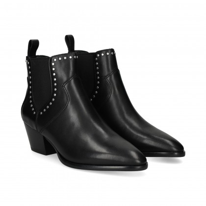BOTIN ELASTICOS PIEL NEGRO