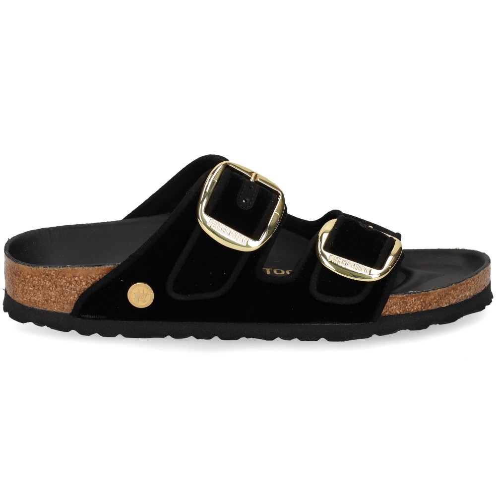 Birkenstock Arizona BB TEX Velvet Sandalias Planas Mujer - Negro Talla 36n – imagen 2