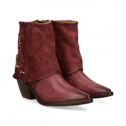 BOTIN COWBOY TACHAS BURDEOS