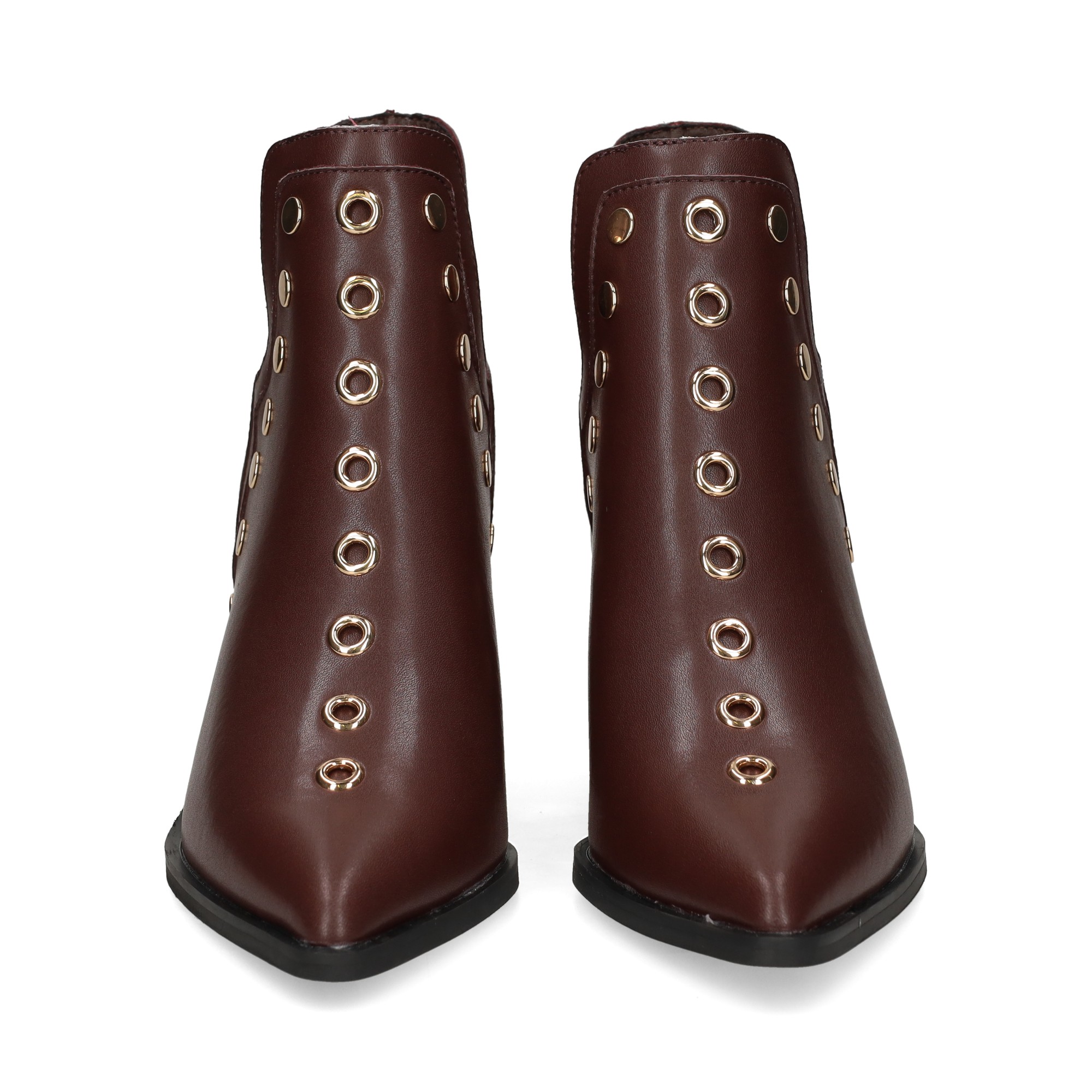 botin-tachas-piel-burdeos