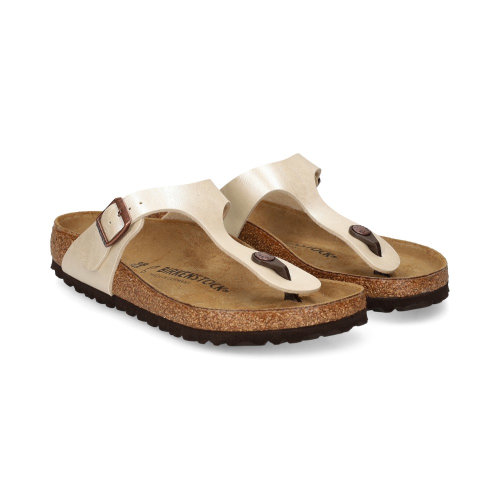 Birkenstock Gizeh BF Graceful Sandalias Planas Mujer - Blanco Talla 37r