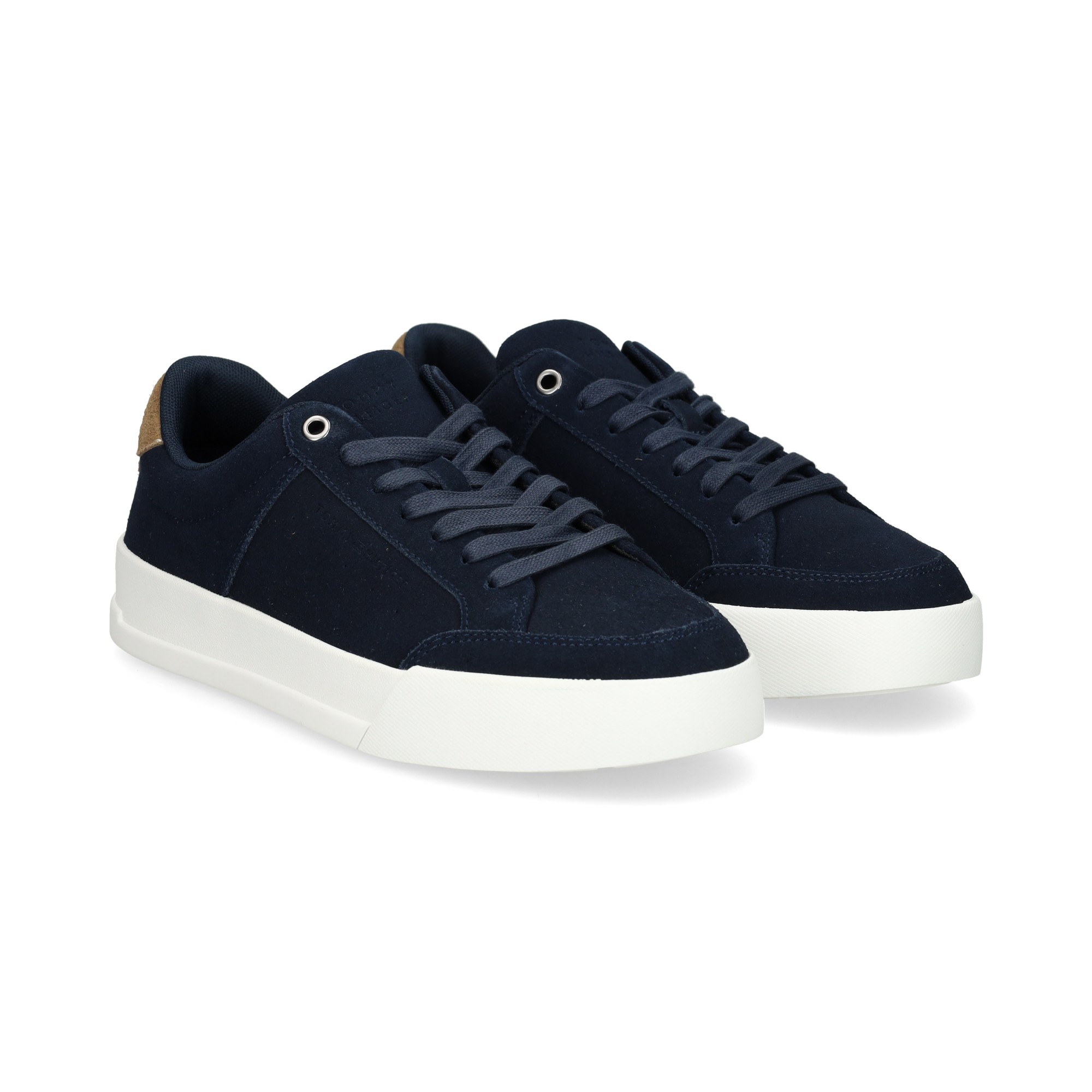 talon-beige-deportivo-ante-azul