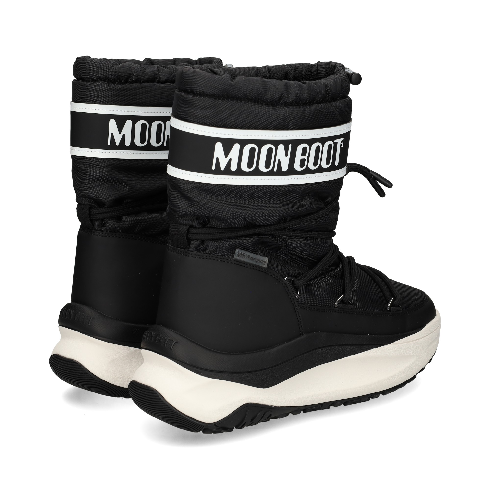 botin-presky-plataforma-nylon-negro