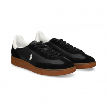 TALON BLANCO DEPORTIVO ANTE+PIEL NEGRO 002 PRETO/BRANCO