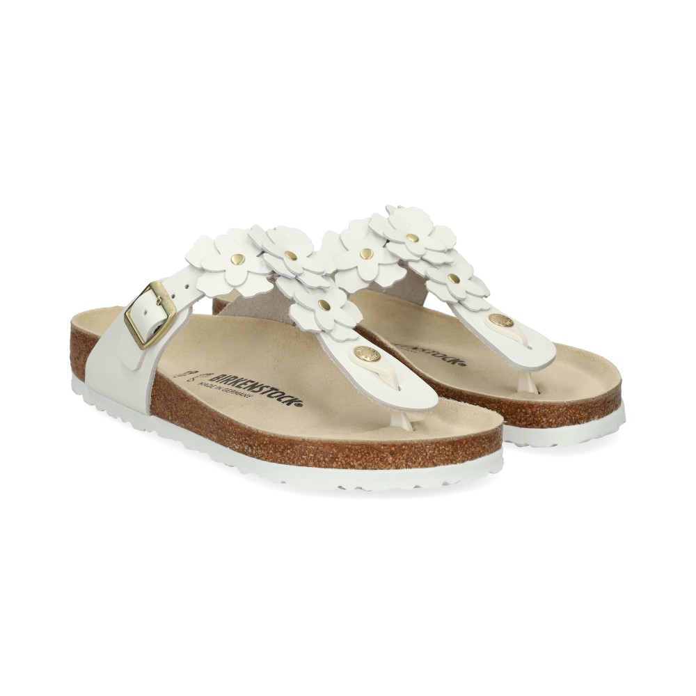 Birkenstock Sandalias Planas Mujer - Blanco Talla 39r