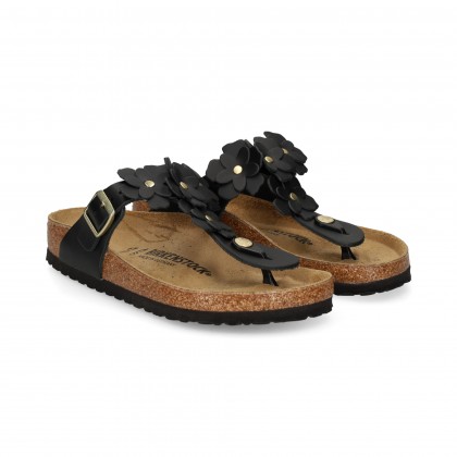 esclava-hebillaflores-negro