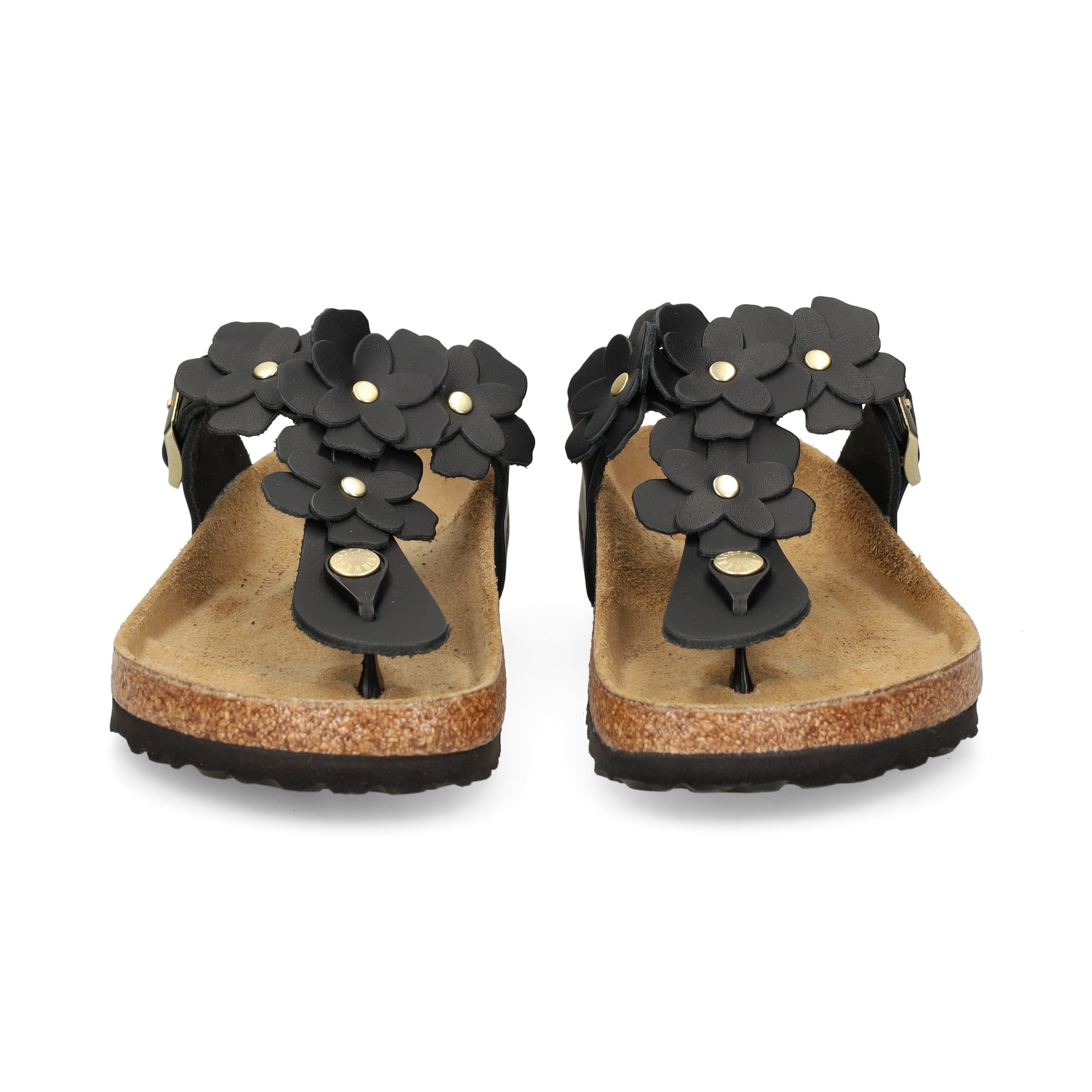 esclava-hebillaflores-negro