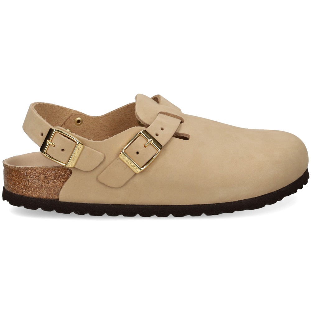 Birkenstock Tokio LENB Zuecos Mujer - Beige Talla 36n – imagen 2