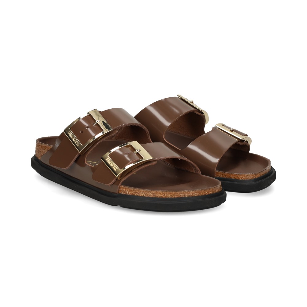 Birkenstock Arizona DB LENA HS Sandalias Planas Mujer - Marrón Talla 41n