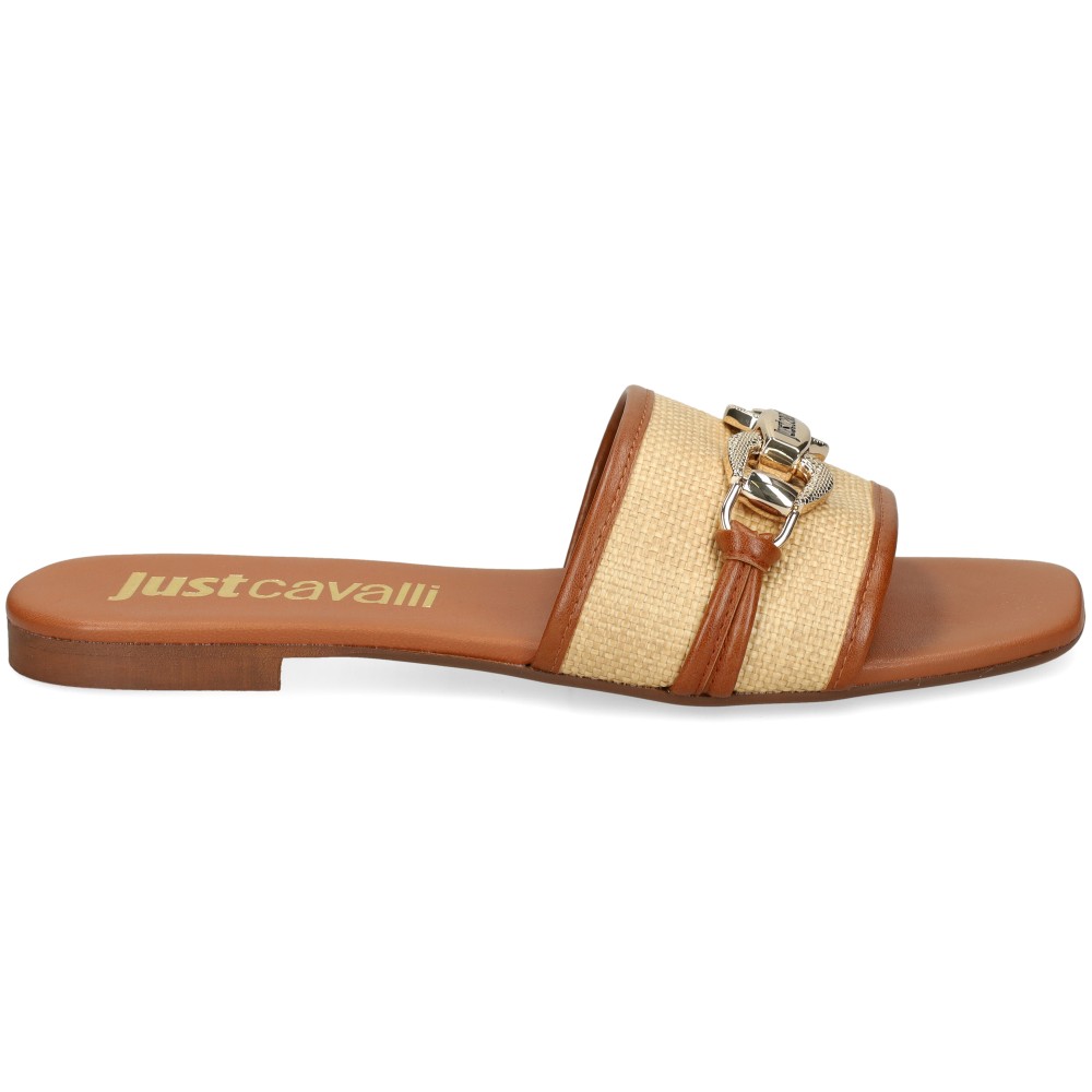 Just Cavalli 80RA3S81 Sandalias Planas Mujer - Beige Talla 40 – imagen 2