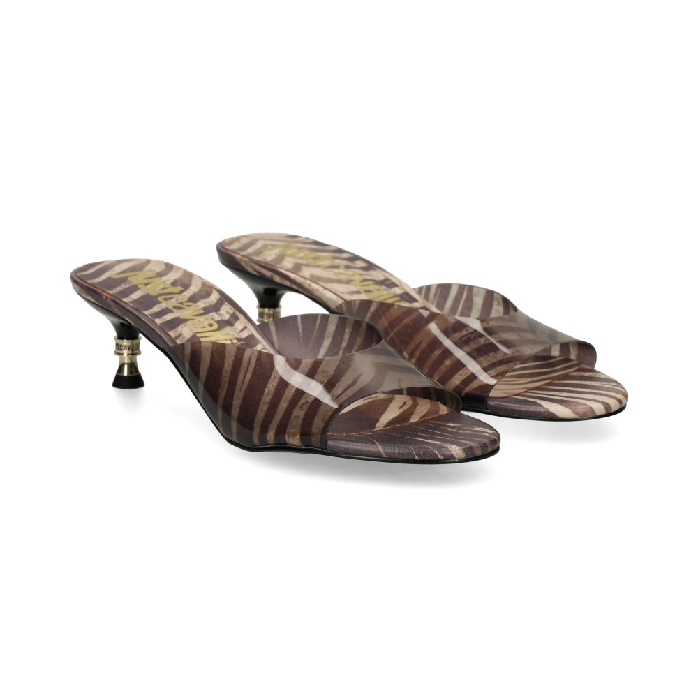 Just Cavalli 80RA3S61 Sandalias Con Tacón Mujer - Beige Talla 37