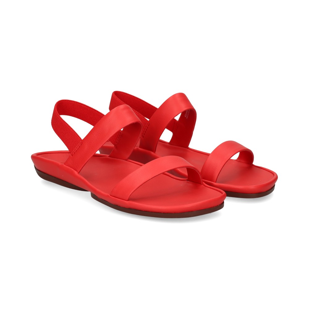 Camper Sandalias Planas Mujer - Rojo Talla 38