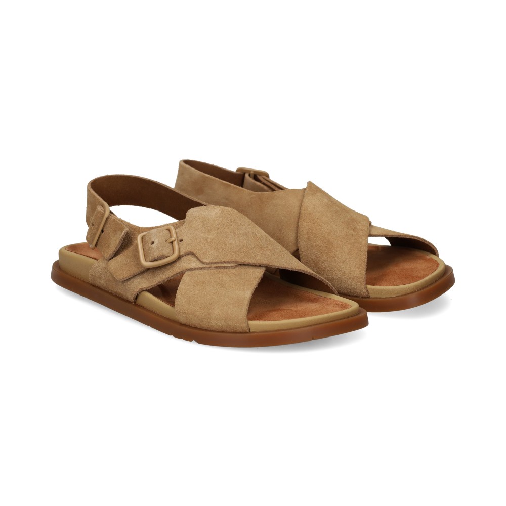 Camper Sandalias Planas Mujer - Marrón Talla 39