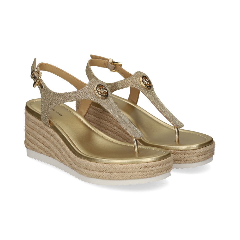 Michael Kors Sandalias Cuña Mujer - Dorado Talla 7