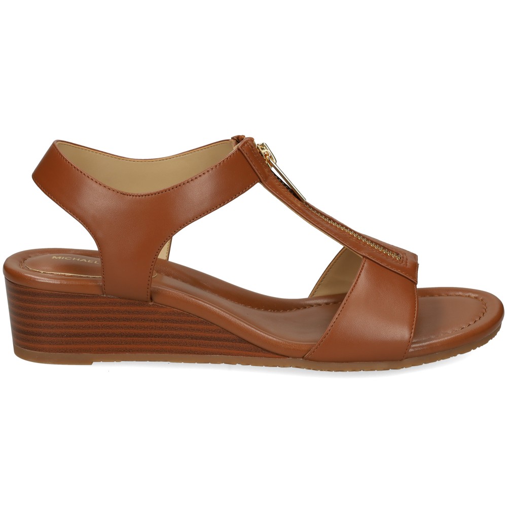 Michael Kors BERKLEY WEDGE Sandalias Cuña Mujer - Marrón Talla 6 – imagen 2