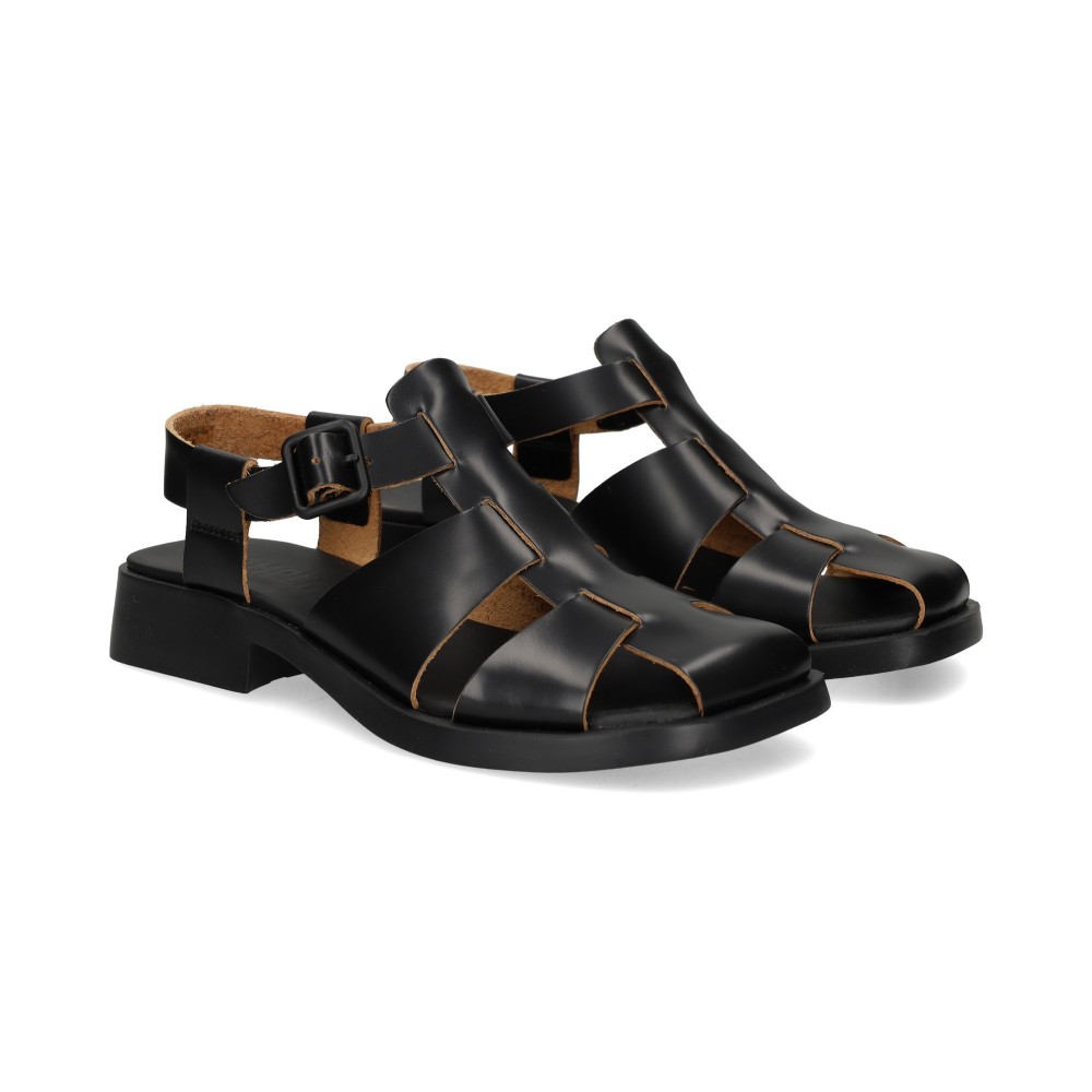Camper Sandalias Planas Mujer - Negro