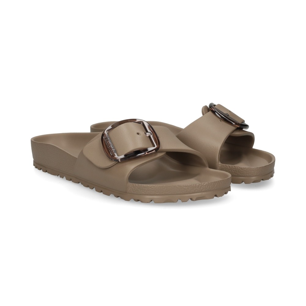 Birkenstock Madrid Big Buckle EVA Sandalias Planas Mujer - Beige Talla 41n