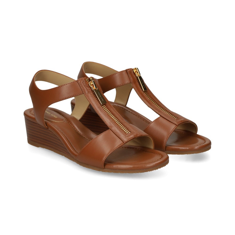 Michael Kors BERKLEY WEDGE Sandalias Cuña Mujer - Marrón Talla 9