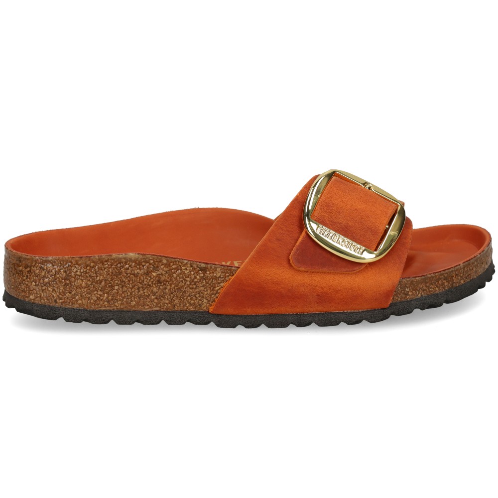 Birkenstock Madrid Big Buckle LEOI Sandalias Planas Mujer - Naranja Talla 37n – imagen 2