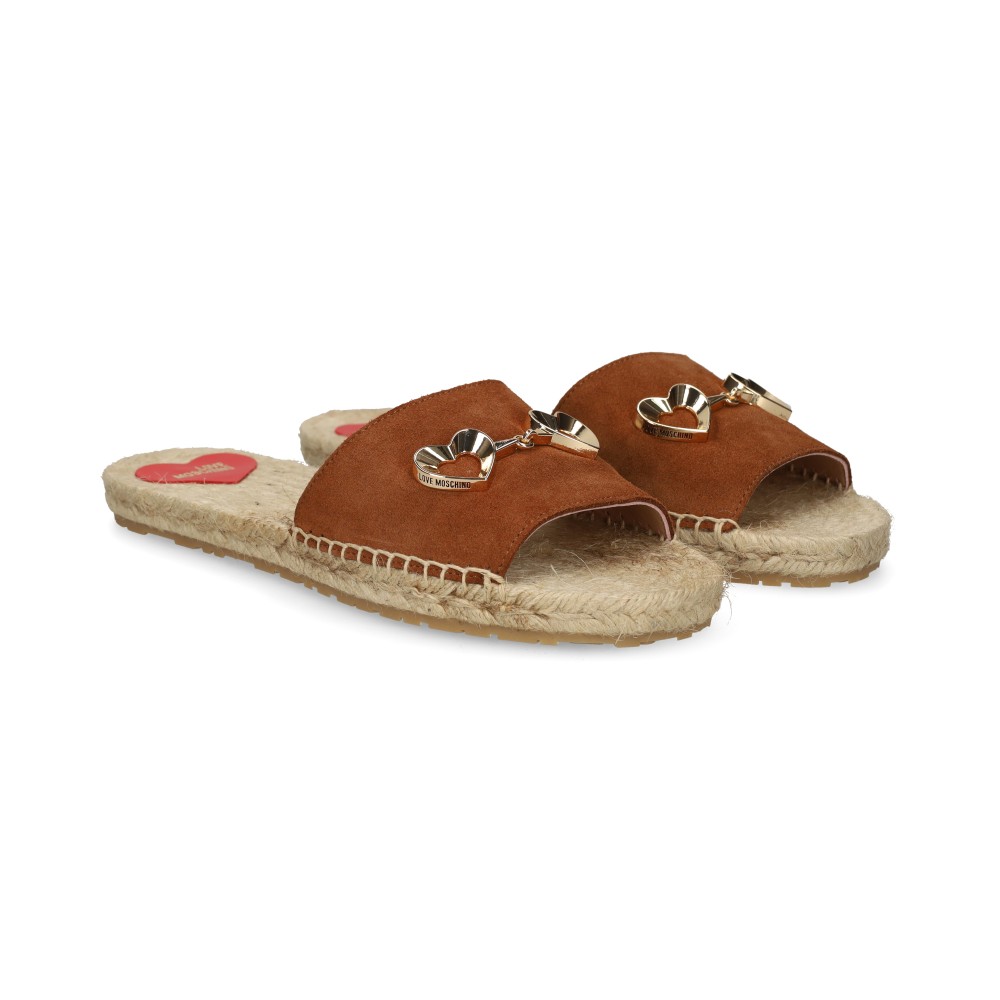 Love Moschino Sandalias Planas Mujer - Marrón Talla 37