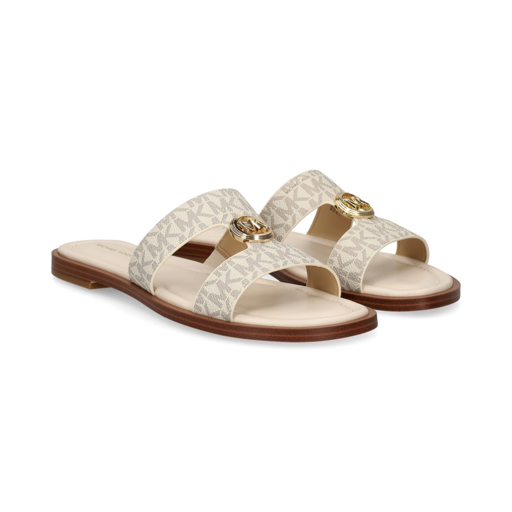 Michael Kors ERIN FLAT Sandalias Planas Mujer - Blanco Talla 7.5