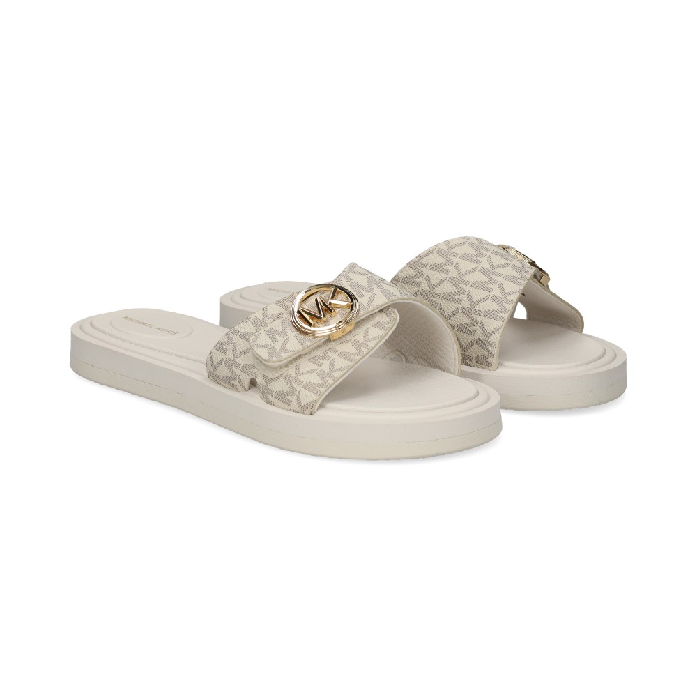 Michael Kors Sandalias Planas Mujer - Blanco Talla 9