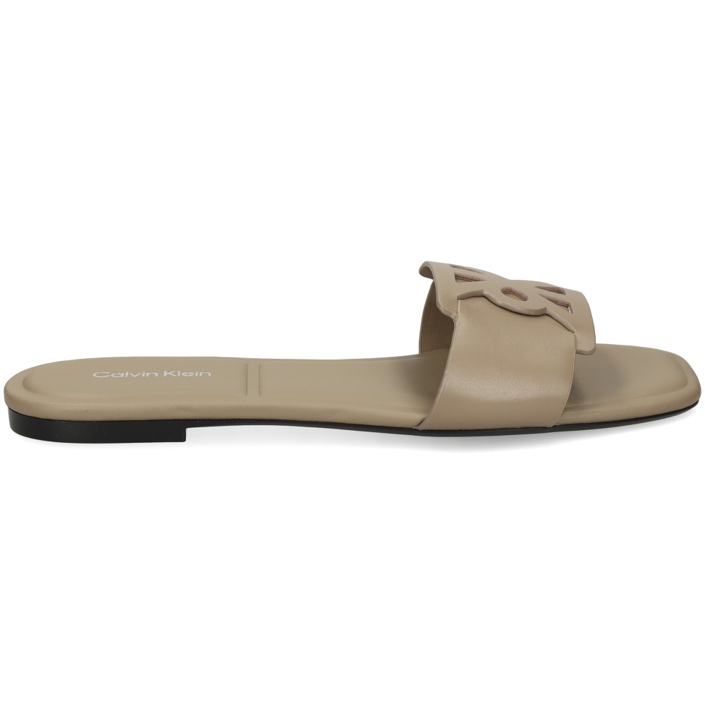 Calvin Klein HW0HW03128 Sandalias Planas Mujer - Beige Talla 37 – imagen 2