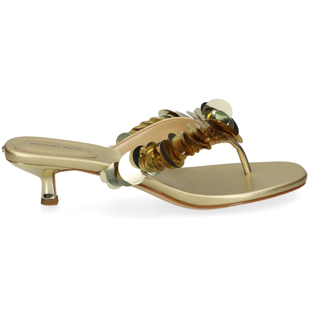 Michael Kors LORETTA Sandalias Con Tacón Mujer - Dorado Talla 7 – imagen 2