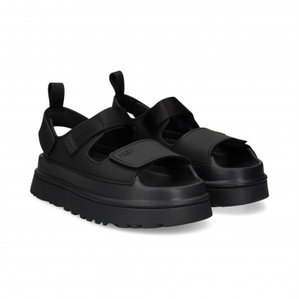 SANDALIA PLATAFORMA VELCROS BLK NEGRO