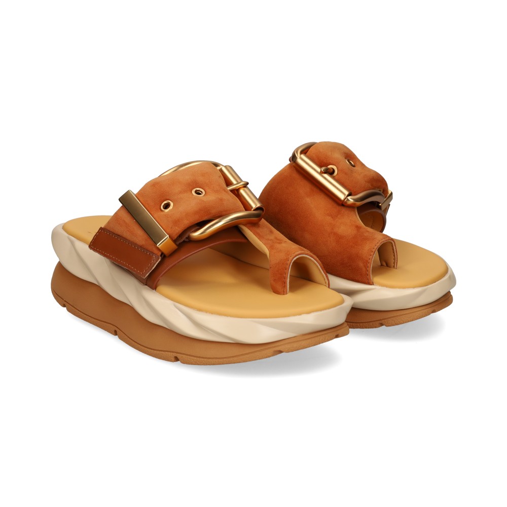 4ccccees Sandalias Con Plataforma Mujer - Marrón Talla 39