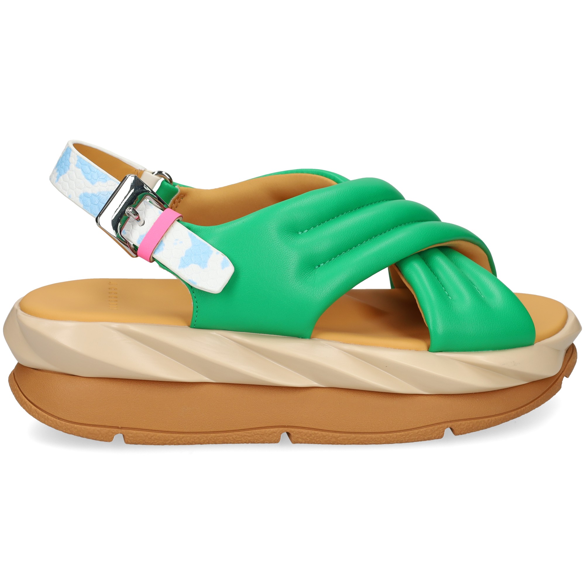 sandalia-cruzada-acolchada-piel-verde