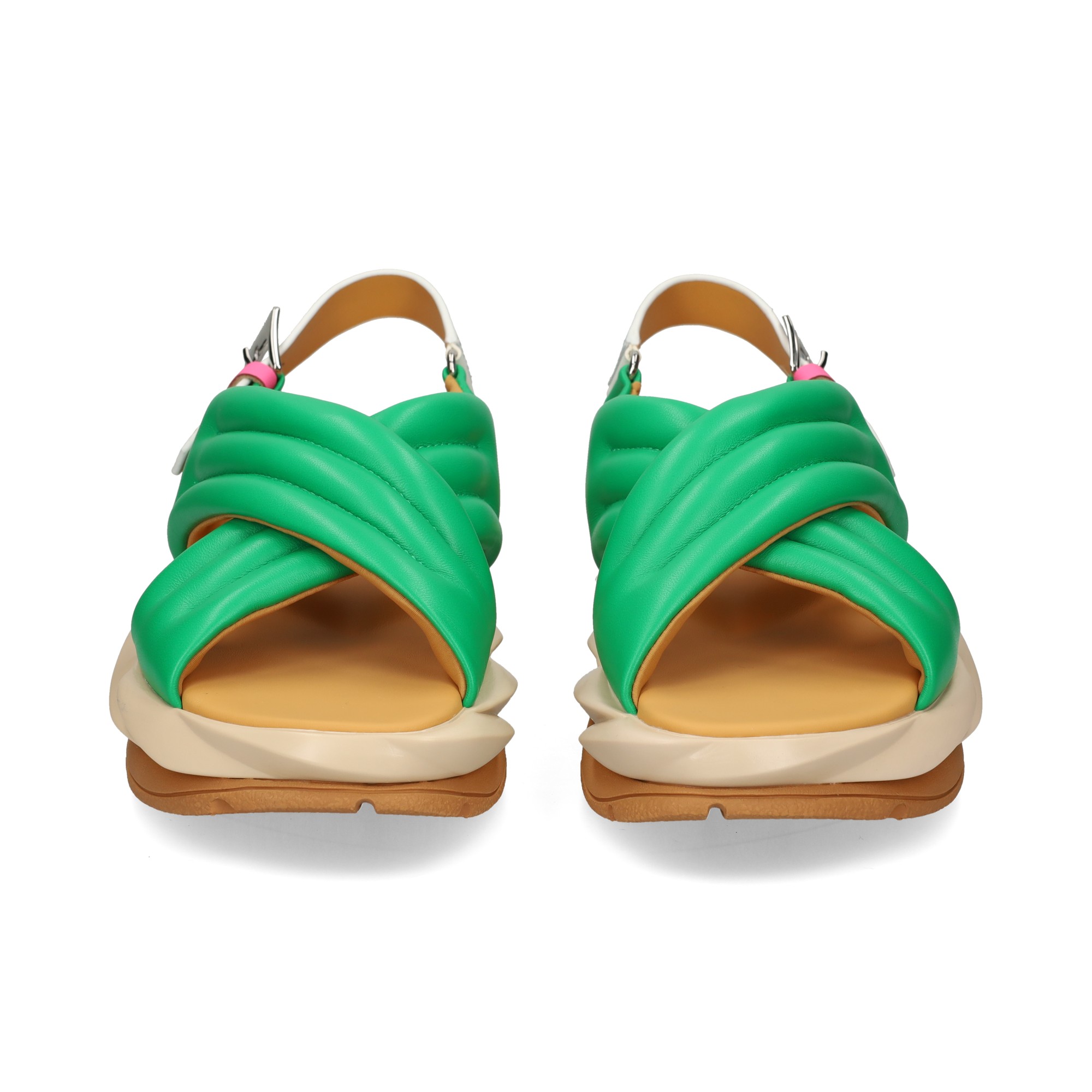 sandalia-cruzada-acolchada-piel-verde