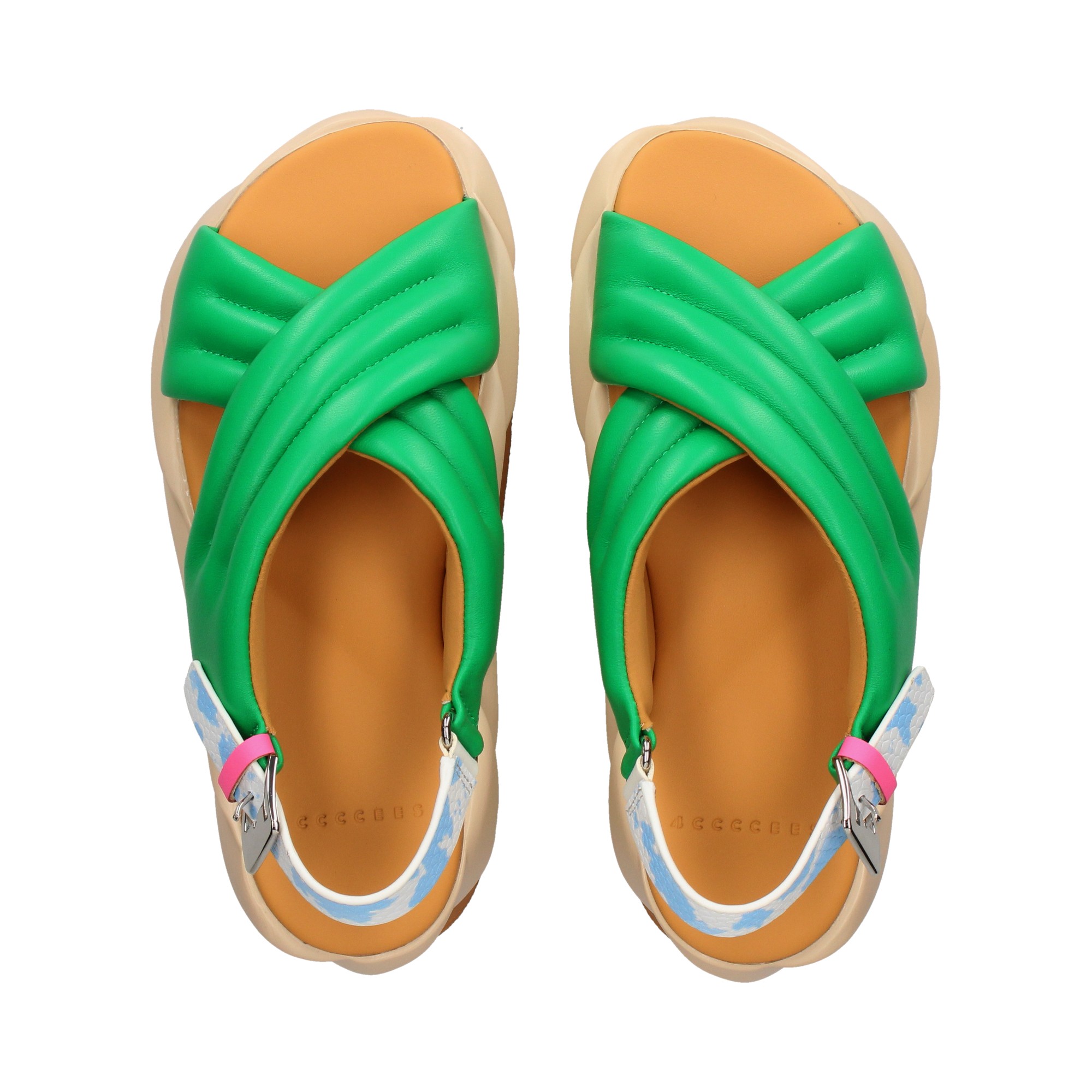 sandalia-cruzada-acolchada-piel-verde