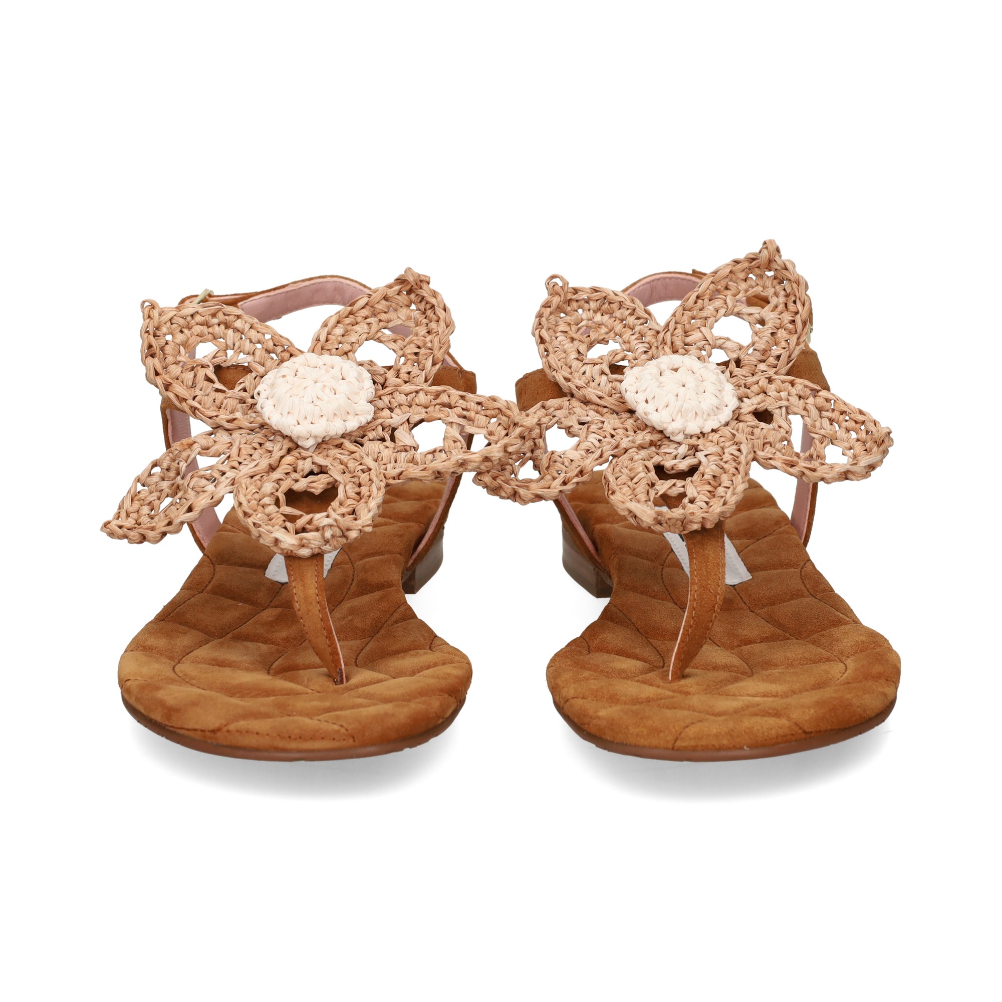 esclava-flor-ganchillo-ante-cuero