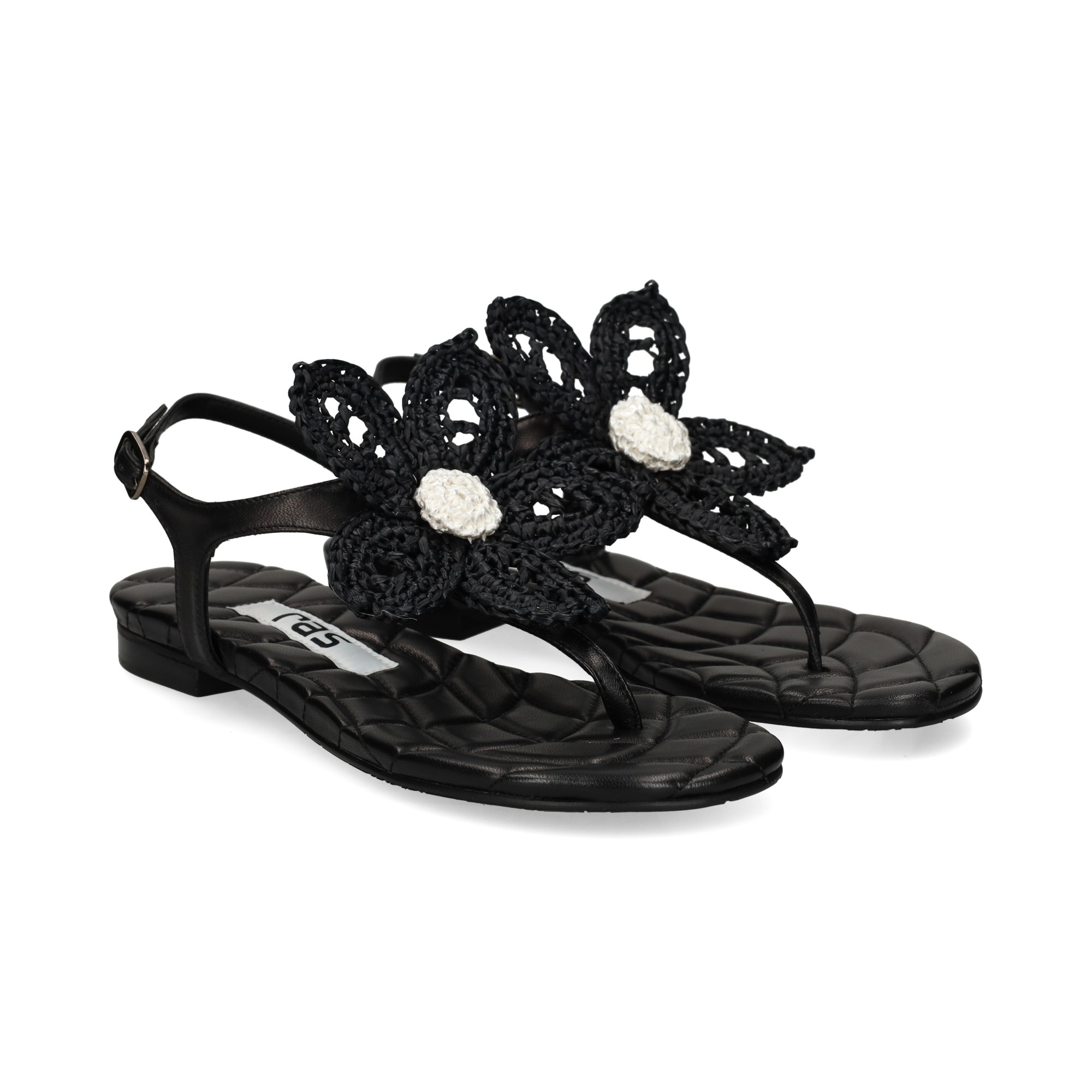 esclava-flor-ganchillo-piel-negro