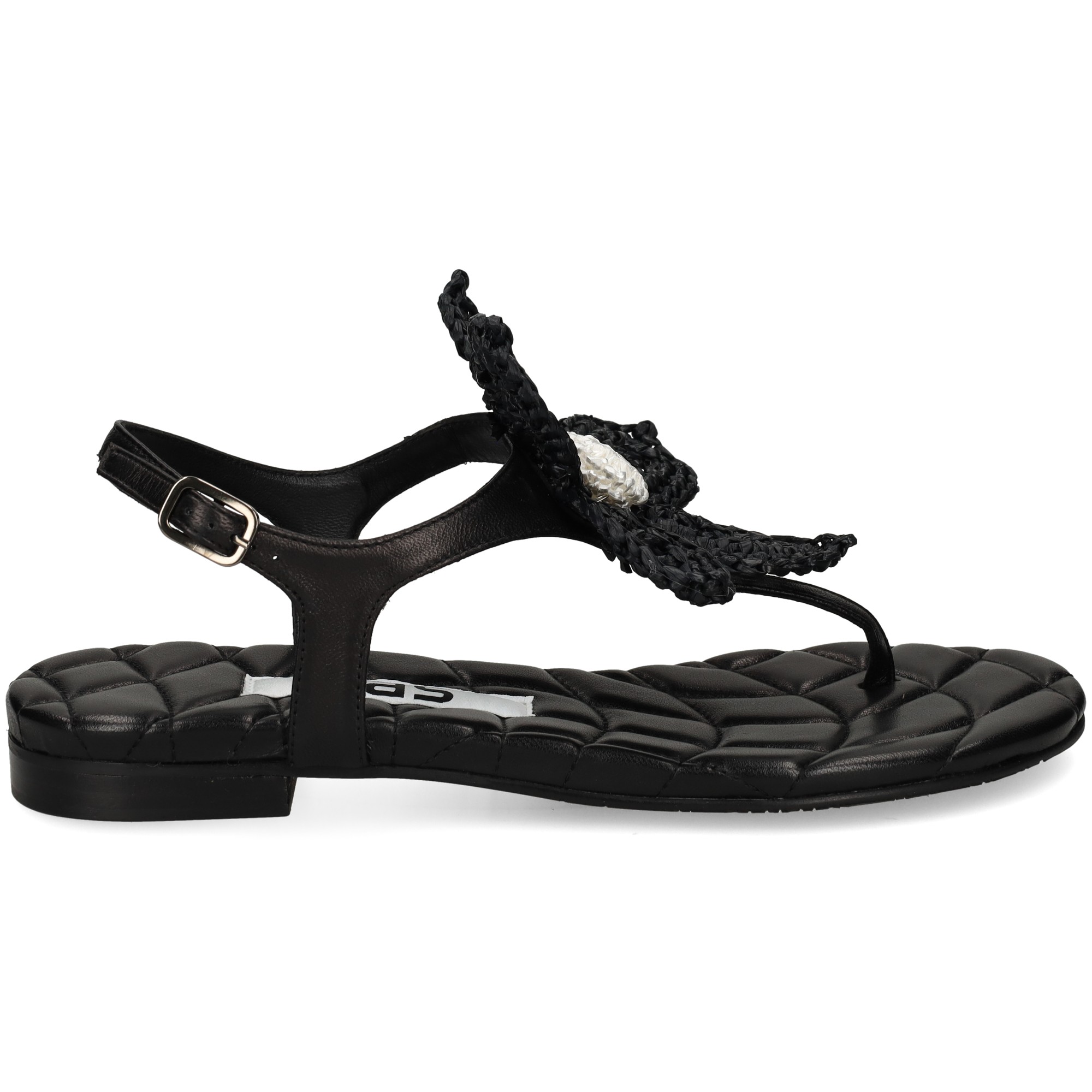 esclava-flor-ganchillo-piel-negro