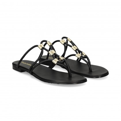 PIEZAS ORO ESCLAVA PIEL NEGRO NEGRO-ORO