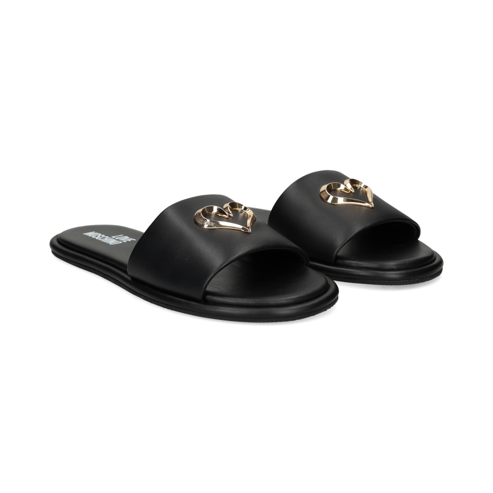 Love Moschino Sandalias Planas Mujer - Negro Talla 39