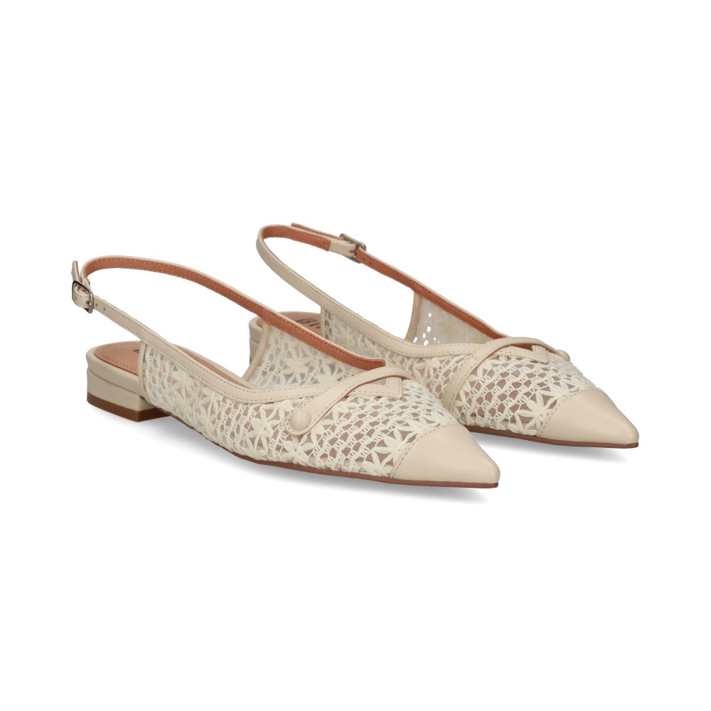 Bibi Lou Zapatos Planos Mujer - Blanco Talla 37