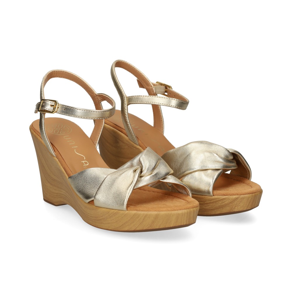 unisa sandalias cuna mujer - plata talla 35