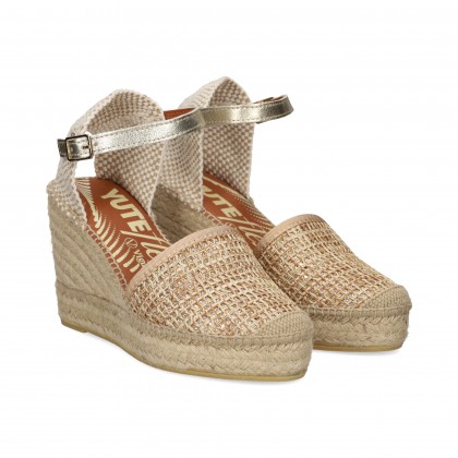 ABIERTO LADOS TEXTIL ORO