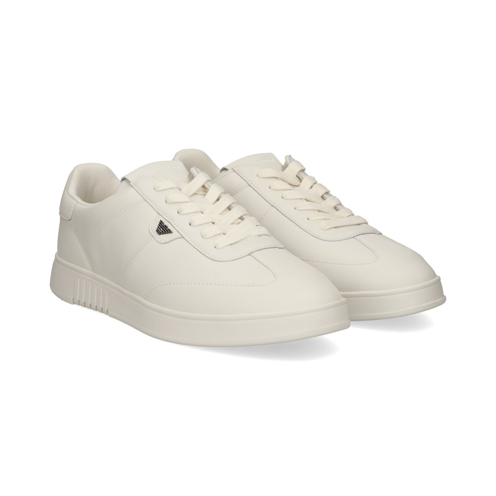 Emporio Armani Hombre Blanco Zapatillas - Talla 9