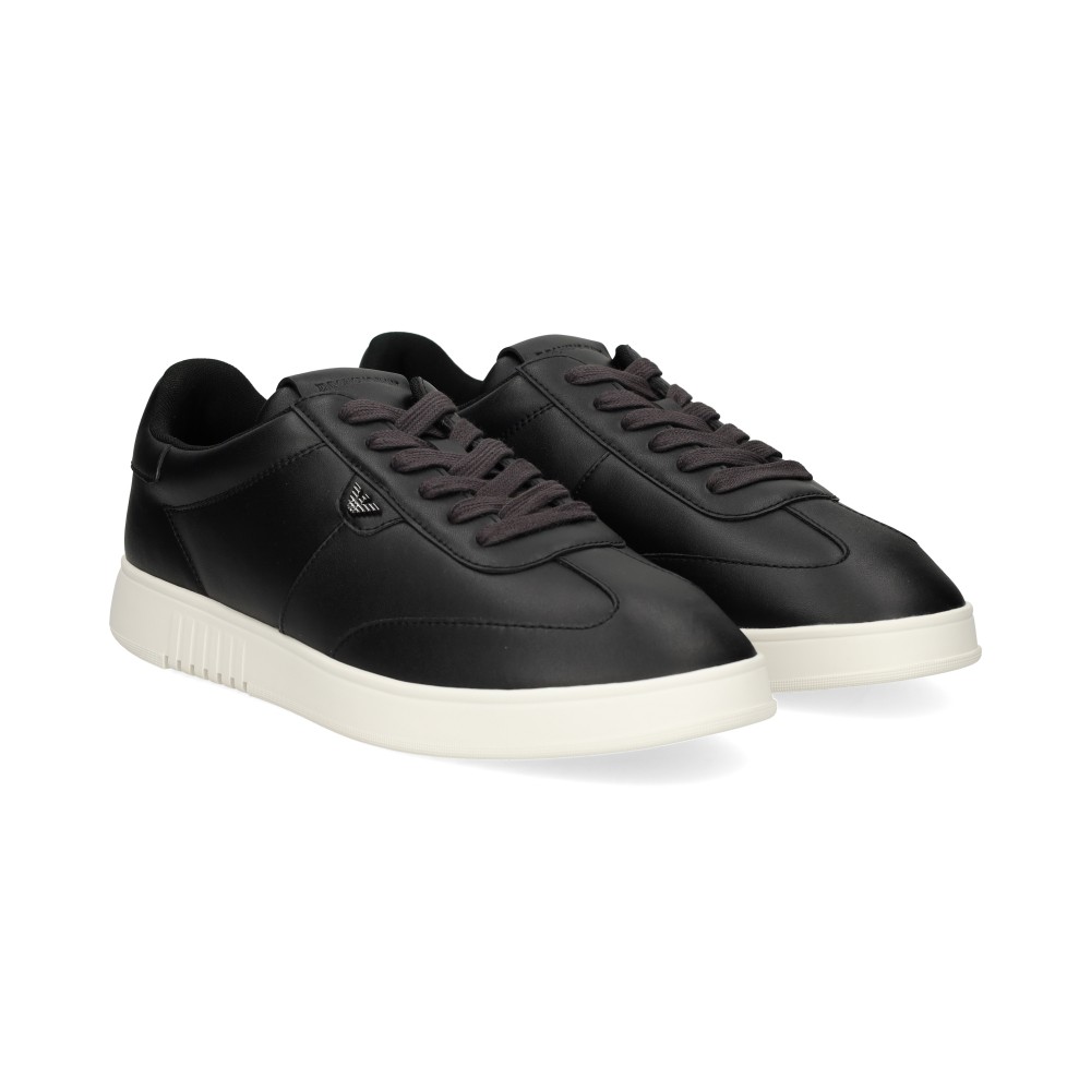 Emporio Armani Hombre Negro Zapatillas - Talla 9