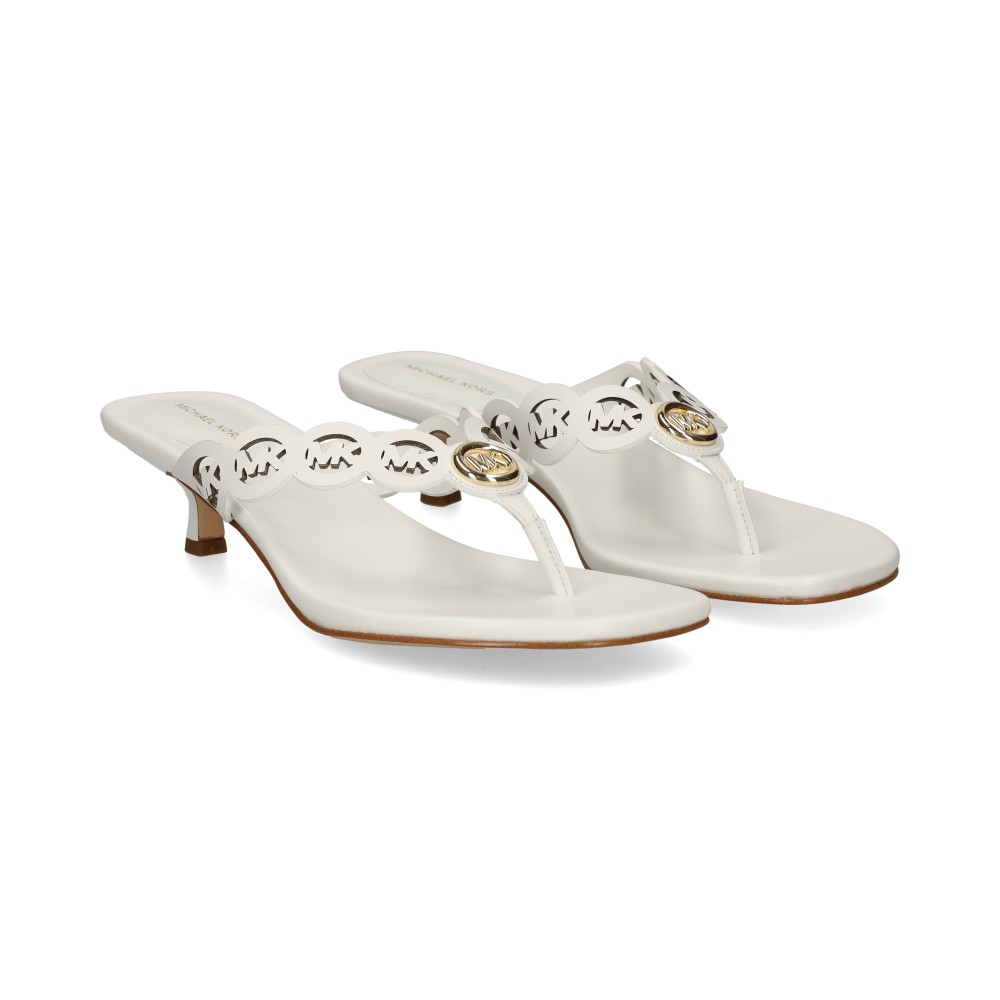Michael Kors Sandalias Con Tacón Mujer - Blanco Talla 9