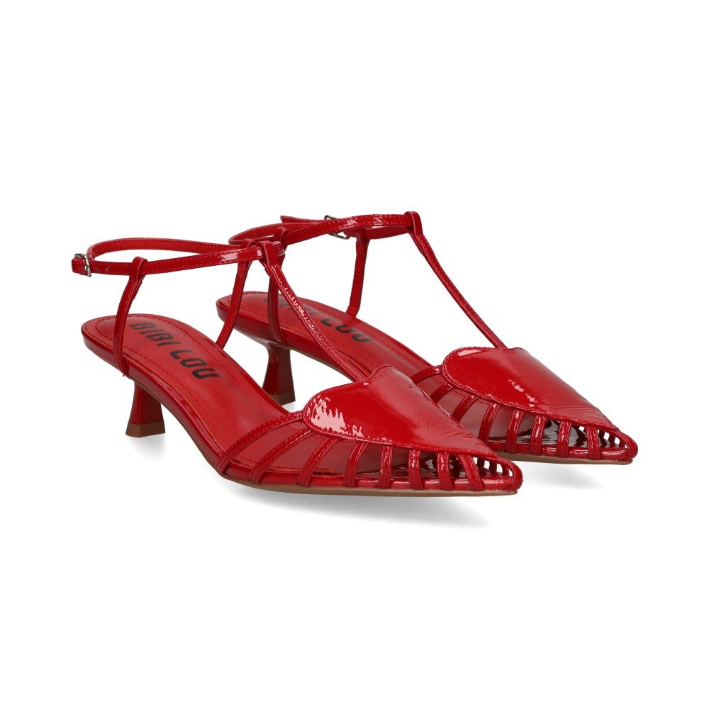 Bibi Lou Zapatos De Tacón Bajo Mujer - Rojo Talla 38