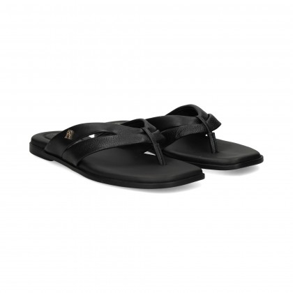 FLIP FLOP PIEL NEGRO BDS SCHWARZ