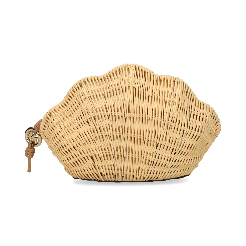 Michael Kors SHELLY SM SHELL CLUTCH Neceser Mujer - Beige Talla Os