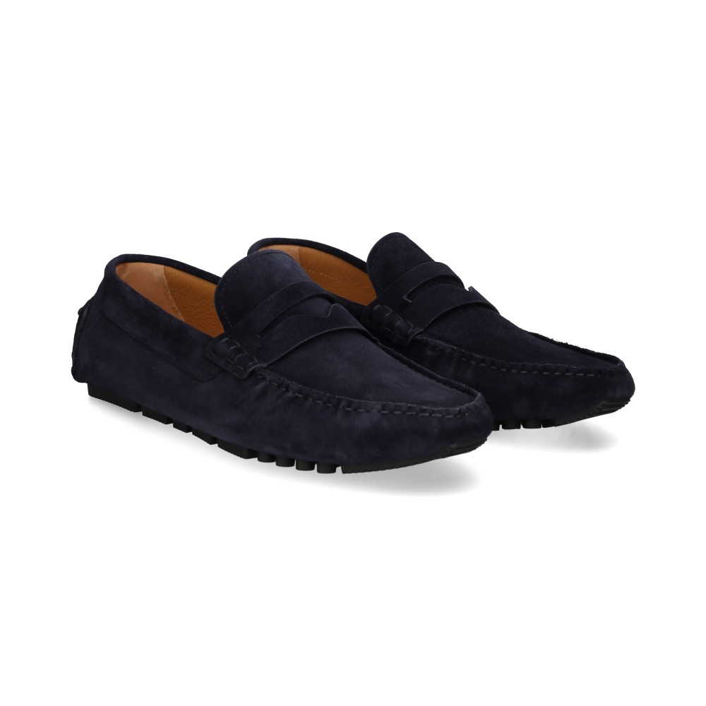 Emporio Armani Mocasines Hombre - Azul Marino Talla 10