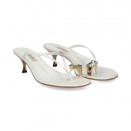 ESCLAVA APLIQUE PIEL BLANCO BIANCO