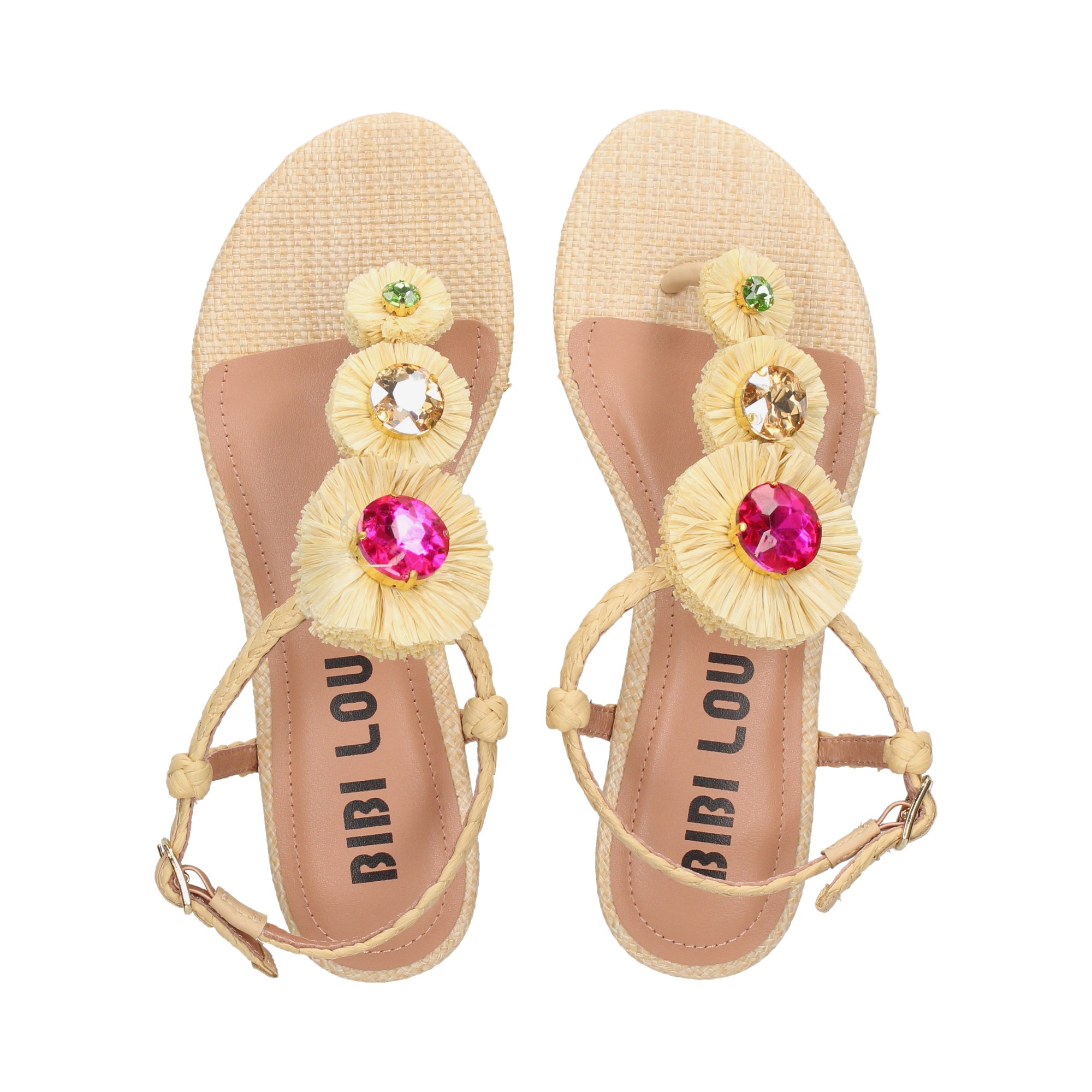 esclava-piedras-rafia-beige